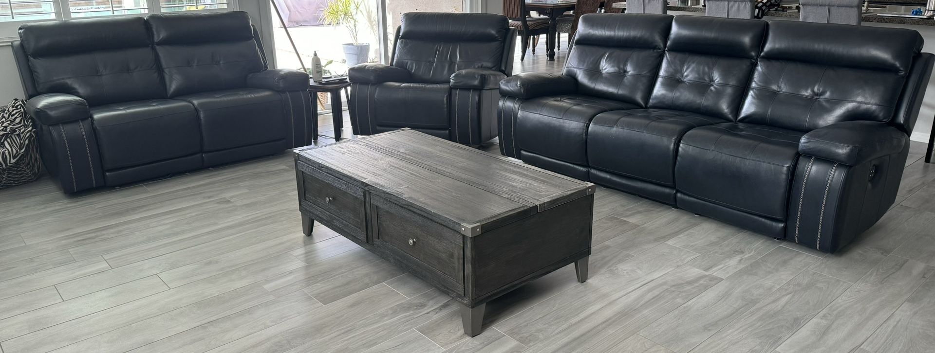 Living Room Sofa Set With Recliner Chair