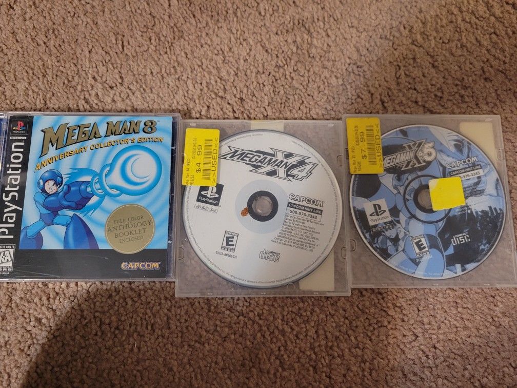 PS1 - Megaman Bundle (8, X4, X5)