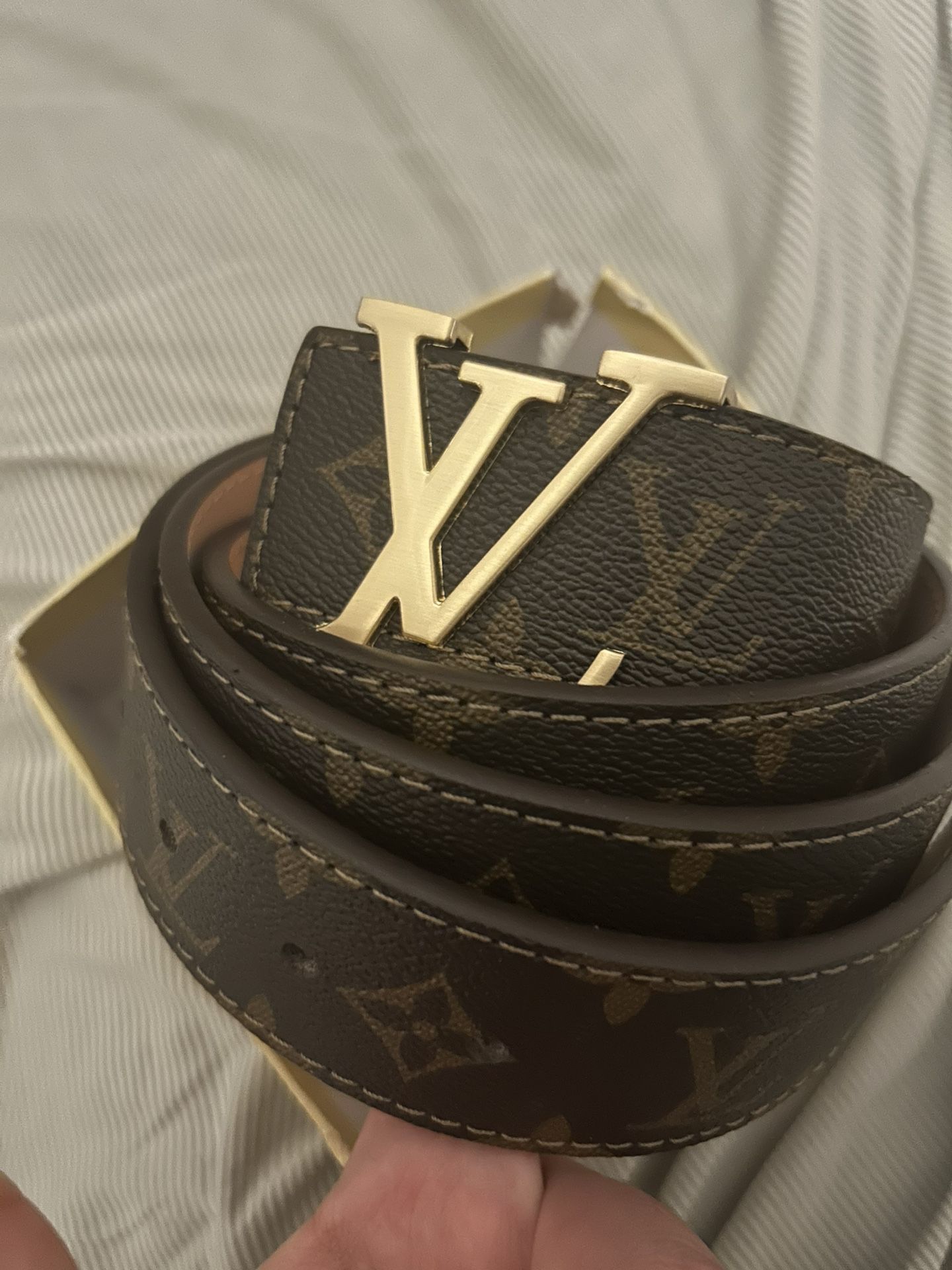 Louis Vuitton Two Tone Monogram Belt 50/125