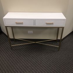 Ostrich Or Dragon Skin Hall Table - BRAND NEW - Photo Samples 