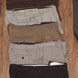 7 Pairs of Dress Pants - Size 40