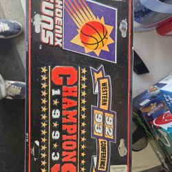 Vintage 90s Phoenix Suns Basketball Champions License Plate 1993