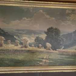 Large Gorgeous Vintage Painting 