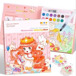 Paint with Water Coloring Books for Kids Ages 4-8 8-12 – Cute Coloring Book for Teens,Arts and Crafts for Kids Ages 3 4 5 6 7 8+, Birthday Gift Toys f
