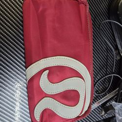Red Lululemon Keychain 
