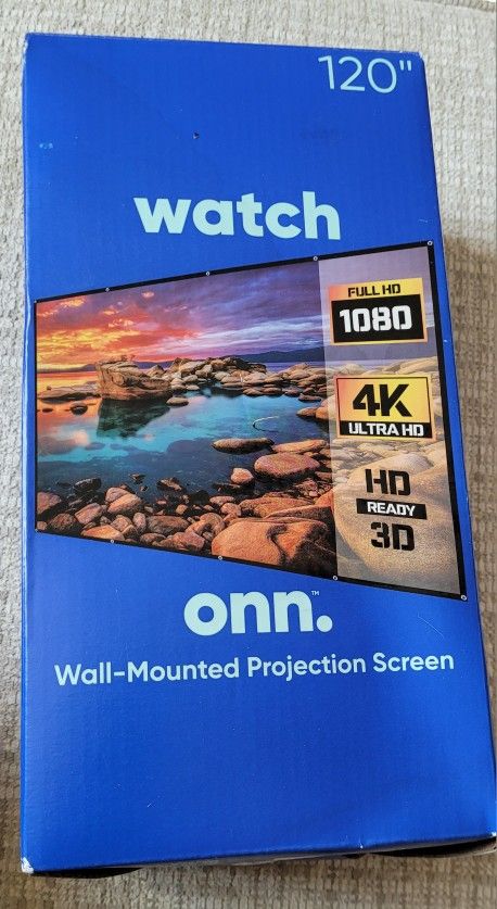 Onn Watch Wall-Mounted Projection Screen