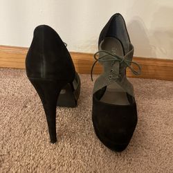 Black And Gray Heels 