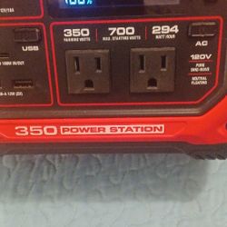 Portable Power Station. Predator 350 700 Max Starting Great For Extra Power For TV/ Wifi /firestick All At Same Time 