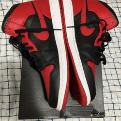 Ds Air Jordan 1 Banned Bred mid Size 13