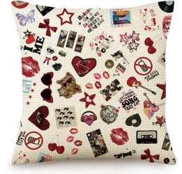 2x ‌Y2K Aesthetic Throw Pillow Cover - 18x18