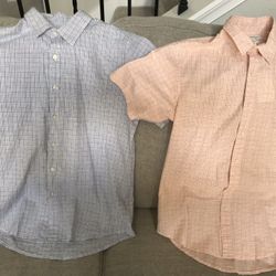 Mens Size Small Button Down Short Sleeves Shirt Lot