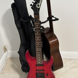 Charvel 475 Deluxe (1(contact info removed) MIJ) - Red - Active Mid-Boost & Toggles