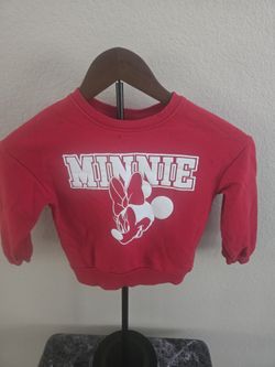 Disney Minnie Mouse Pullover Sweatshirt. XS 4/5