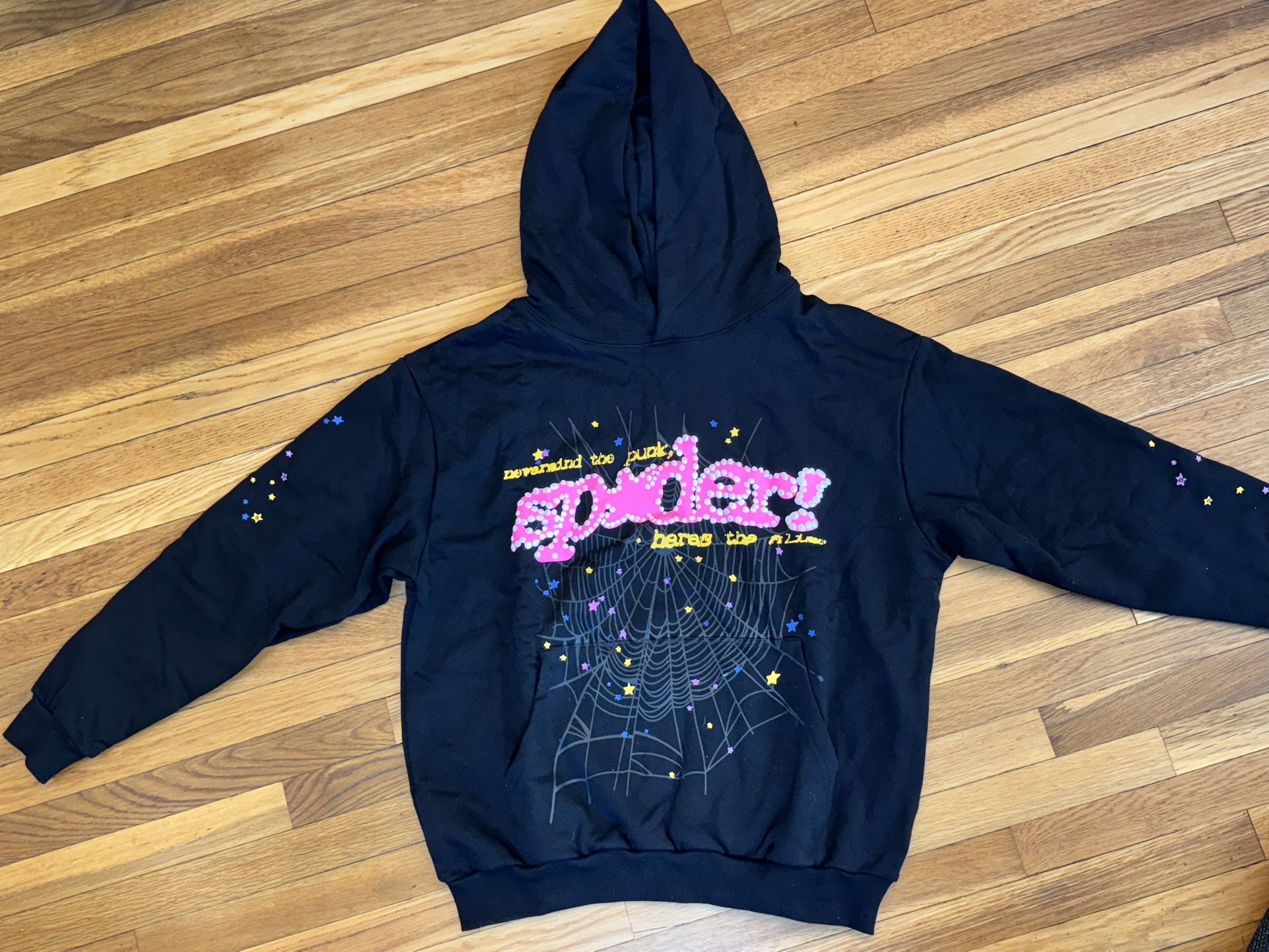 Sp5der Men’s PINK hoodie