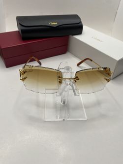Cartier C Decor Diamond Cut Sunglasses