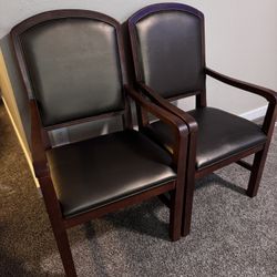 4 Wood Kitchen Chairs 