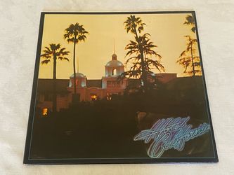 Classic 1976 Hotel California vinyl LP record album by the Eagles.