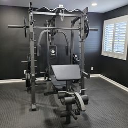 Smith Machine 2001 | Multi-Use Adj Bench | Gym Equipment | Fitness | Squat Rack | Excercise |🔴WEIGHTS AND BARBELL SOLD SEPARATELY 🔴 FREE DELIVERY 🚚