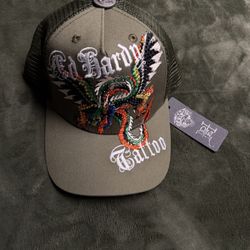 Brand new green ed hardy hat