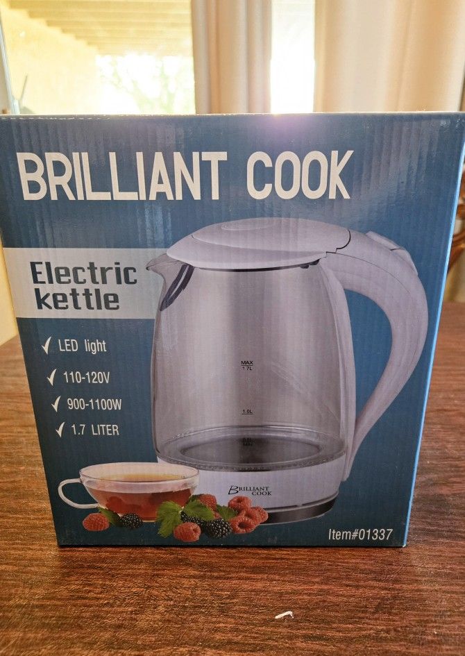 Brilliant Cook 1.7 Liter Electric Kettle