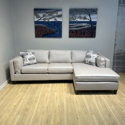 Small Light Gray Sectional Couch Sofa