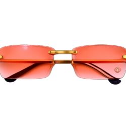 “Authentic Cartier Rimless Sunglasses – Perfect Condition”