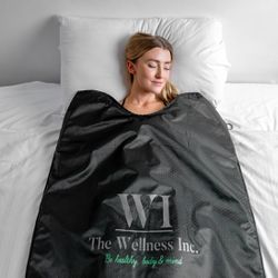 The Wellness Inc. Infrared Sauna Blanket - Portable Infrared Sauna for Home, Personal Sauna for Women & Men - Odourless, Fireproof & Waterproof Materi