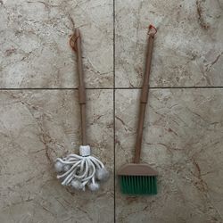 Wooden Mop And Broom