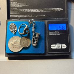 Sterling Jewelry Lot .925 And 2 Coins 