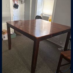 Large Wooden Table With Chairs