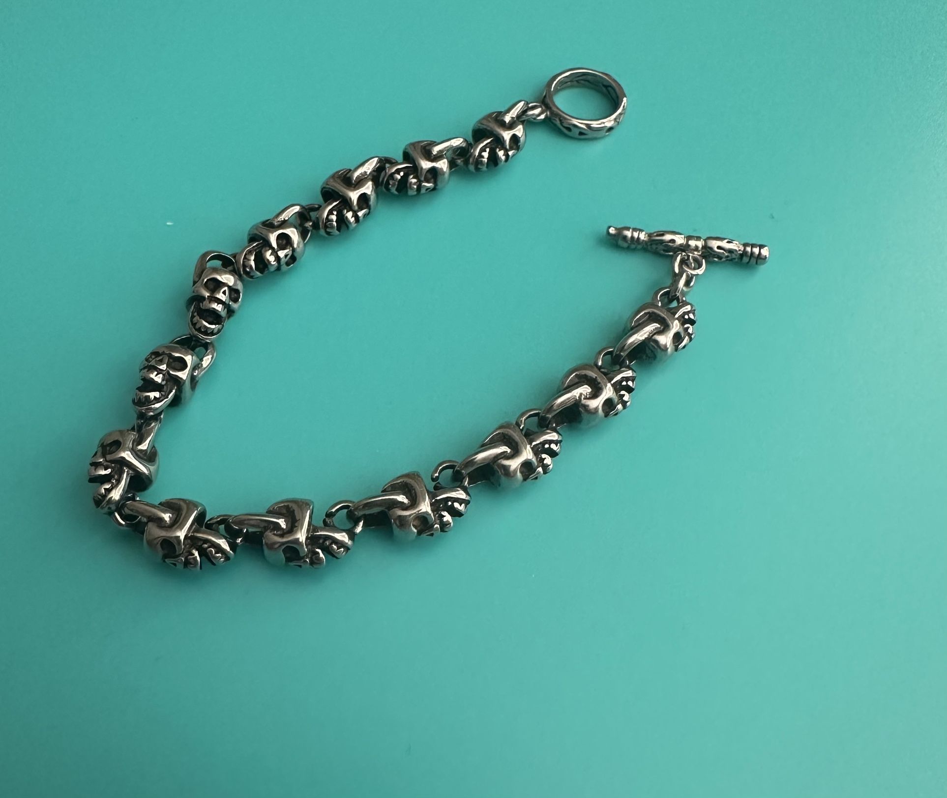 For Those Who Sin Skull Bracelet