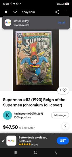 Superman #82 Reign of the Supermen Comic