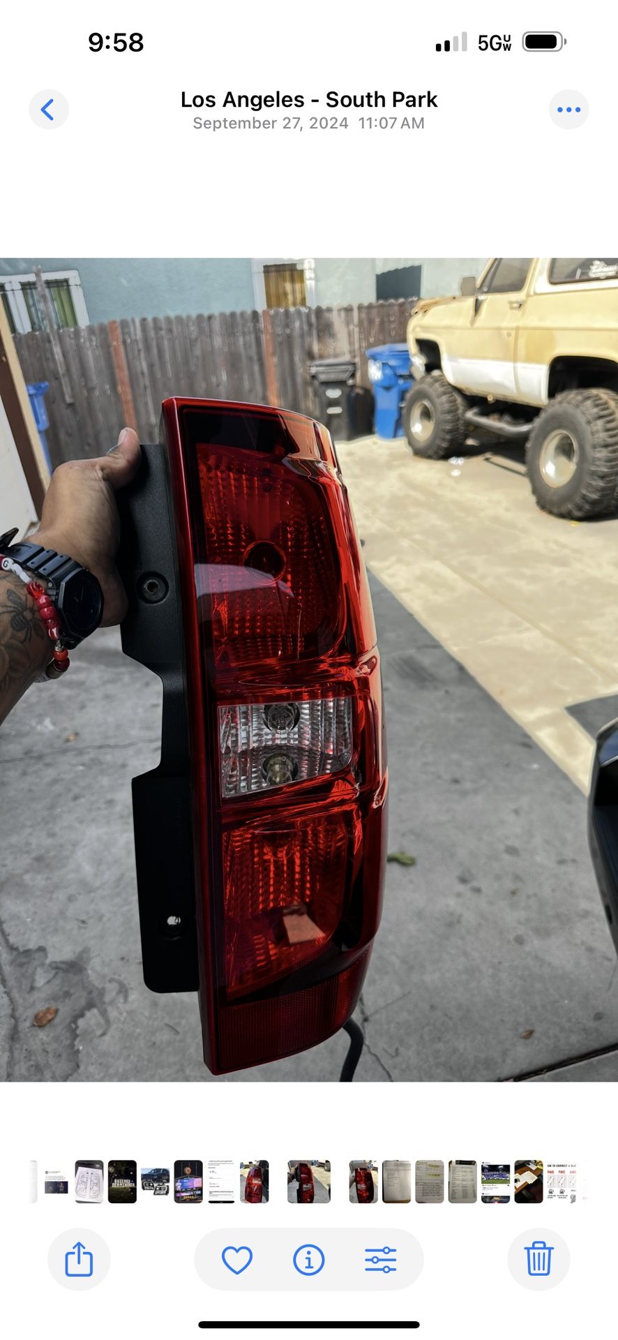 2011 Chevy Tahoe Stock Head Lights
