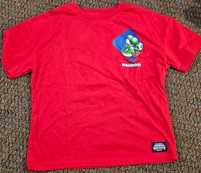 Boys Super Mario Nintendo Double-Sided Graphic Tee Bundle (4 Shirts) - Size M