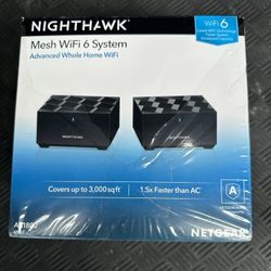 Netgear Nighthawk AX1800 Mesh Wifi 6 Router And Satellite Extender 