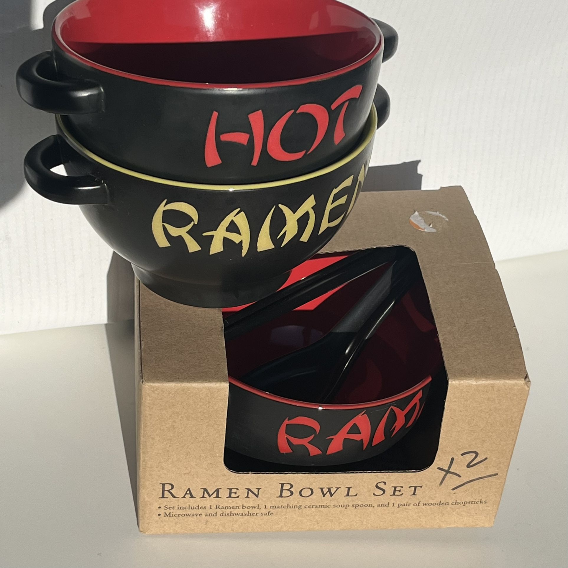 Three Ramen Bowls