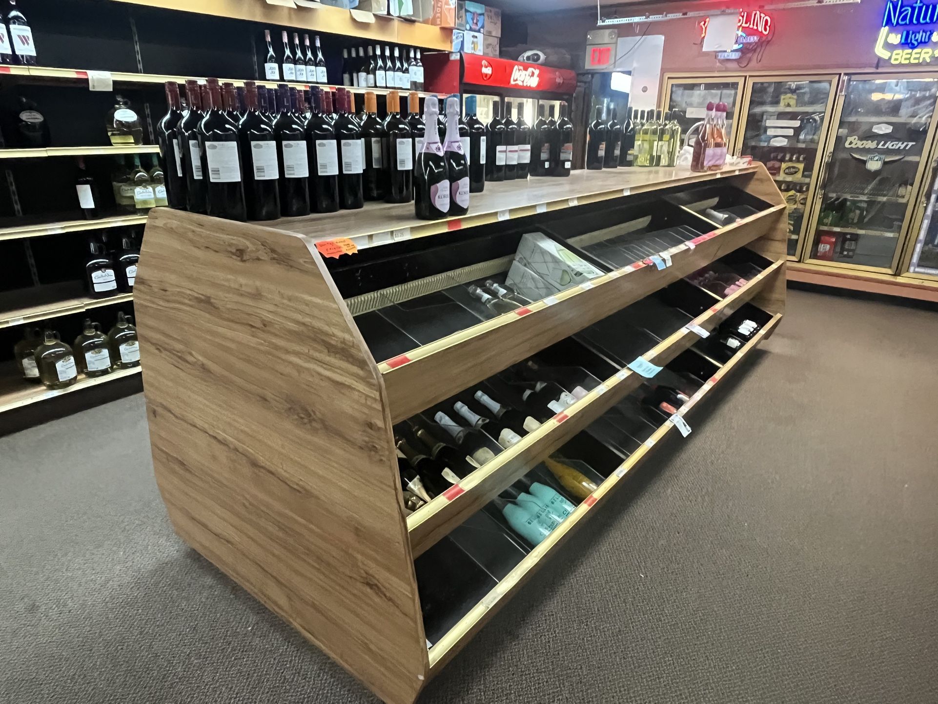 Wooded 8 Foot Wine Rack