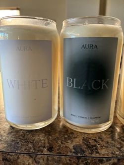 Aura White & Black Candle Set (100+ BLOWOUT SALE!)