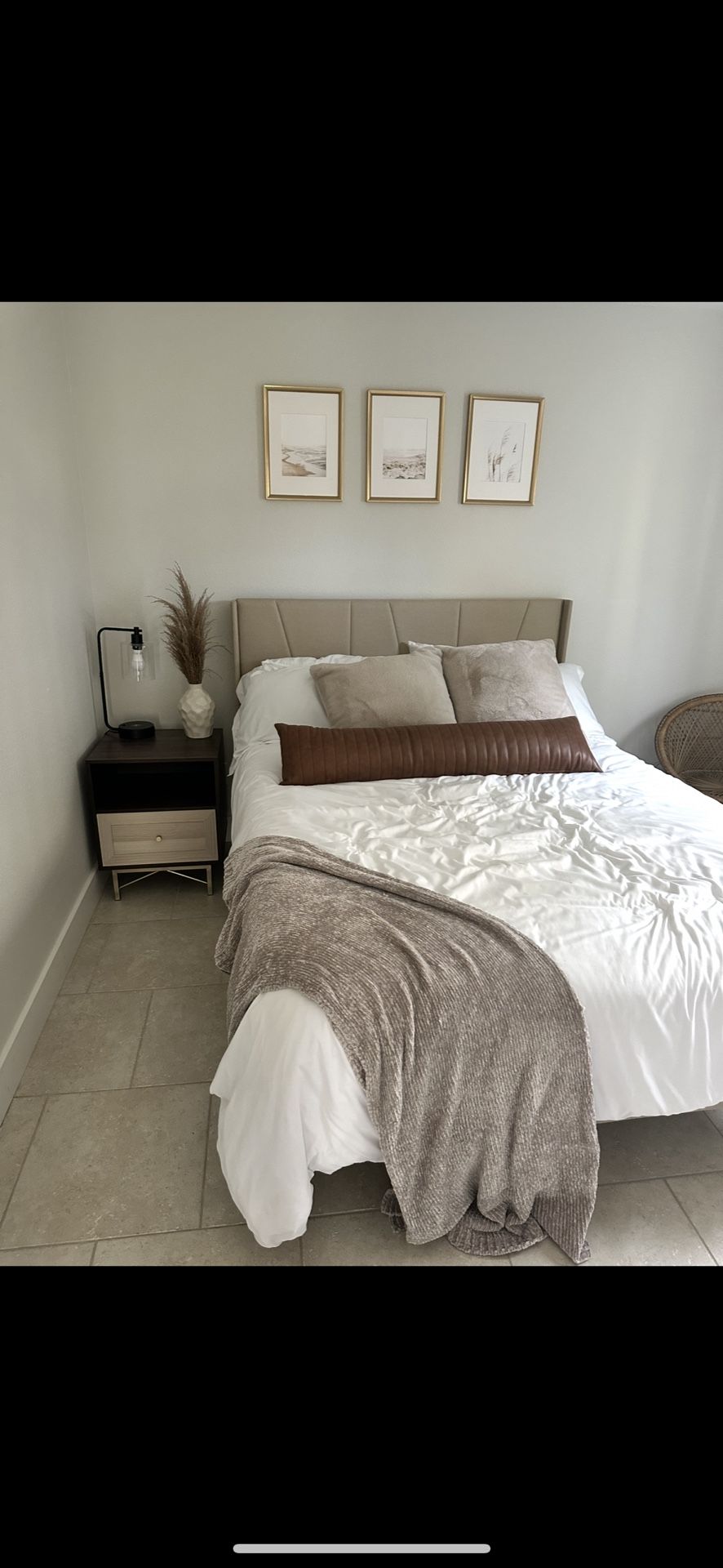 Queen Bed frame And Dresser