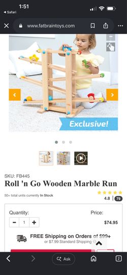 Roll n go marble run