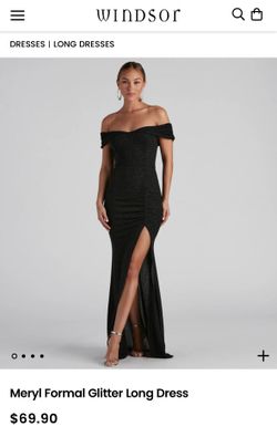 Black Off Shoulder Dress 