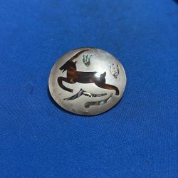 Beautiful Vintage Mexico Abalone Inlay Pendant /pin