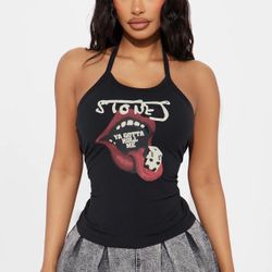 Rolling Stones x Fashion Nova Halter Top - Size: XS
