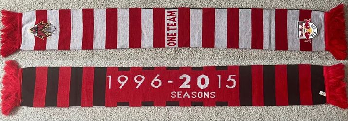 New York Red Bulls / MetroStars One Team Anniversary 1(contact info removed) Soccer Scarf