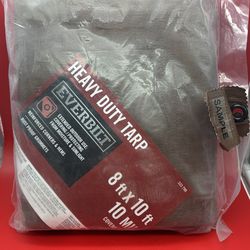 Lona resistente de 8 pies x 10 pies (2.4 m x 3 m) 80 pies cuadrados nueva