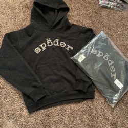 Black Rhinestone Spider Hoodie Vvs (READ DESC)