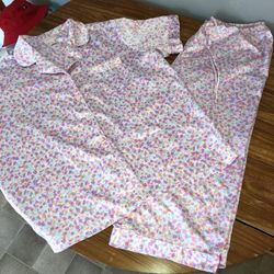 Cabernet Size Large Silky Pastel Pajamas Set