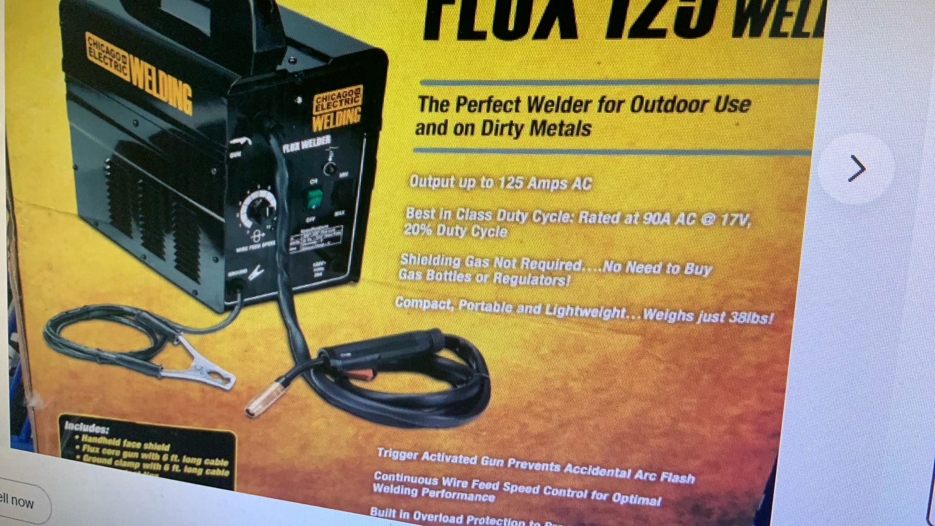 Flex Welder 125 Amp Core Wire Feed Welder Machine Gas less 110V Never Used In Box,All Products : American Fashion Style Bags On Sale