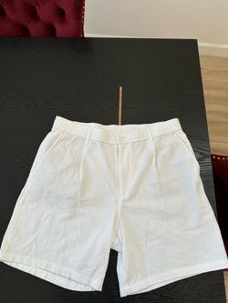 [Zara] Men’s White Textured Seersucker Casual Shorts Size [XL]