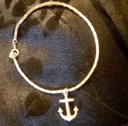 14kGf Bracelet with Antique Anchor Charm